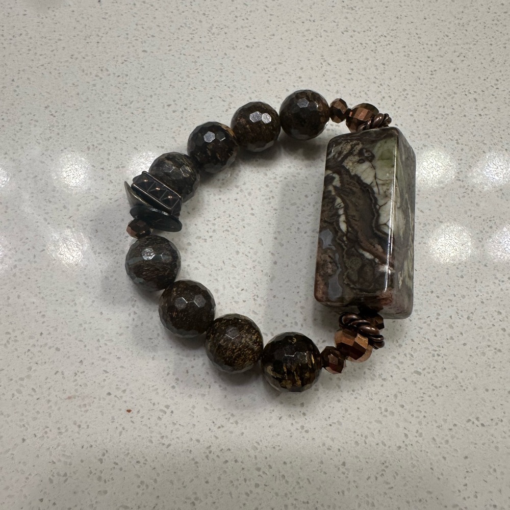 Custom stone bracelet